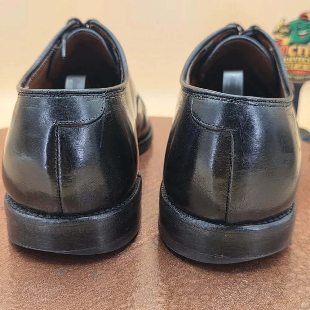 Allen Edmonds Byron Black Leather Cap Toe Oxford Dress Shoes Mens 8 D 2009